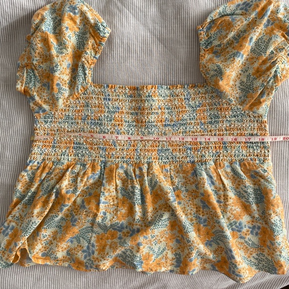 AE Square Neck Smocked Babydoll Blouse - Picture 14 of 15